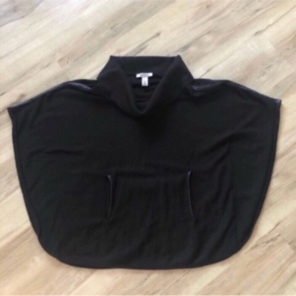 White House Black Market Sweaters - White House Black Market Black Poncho